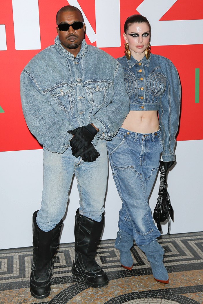 Kanye West and Julia Fox Make 1st Public Appearance in Matching Outfits