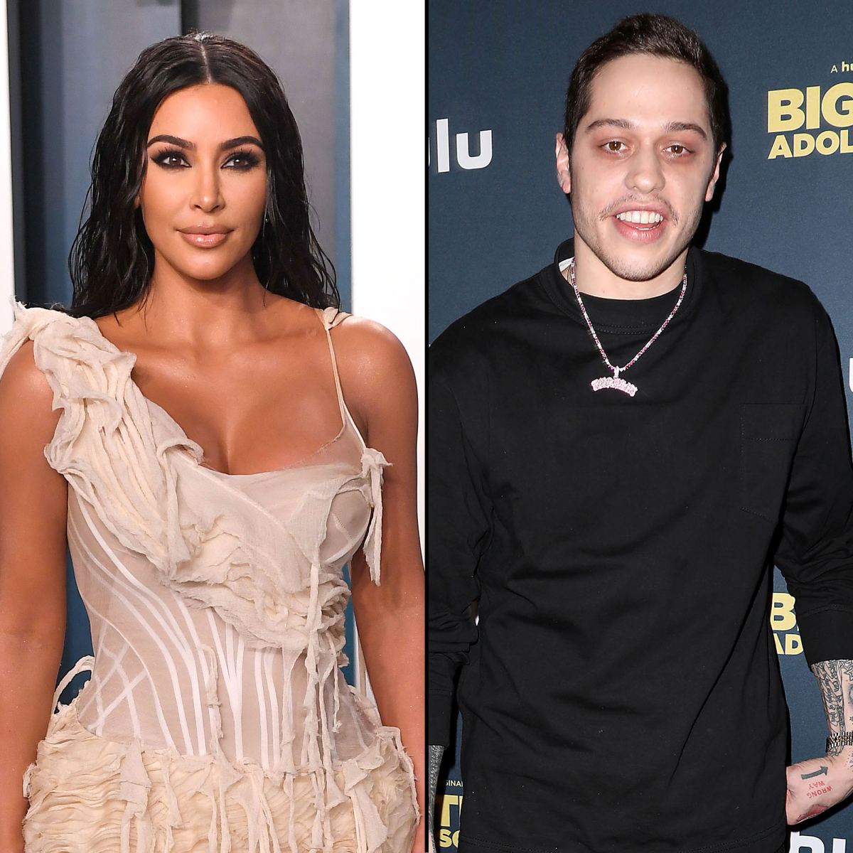 Kardashian and Davidson were spotted together at Knott's Scary Farm in California with Kourtney Kardashian and her fiance Travis Barker and other friends less than a month after the reality star made her debut on the sketch comedy show.