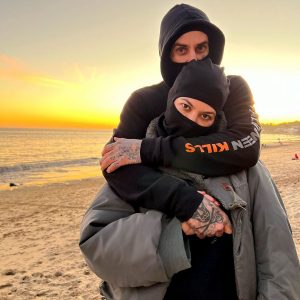 Kourtney Kardashian and Travis Barker Enjoy Sunset Beach Trip With Kids: Photos