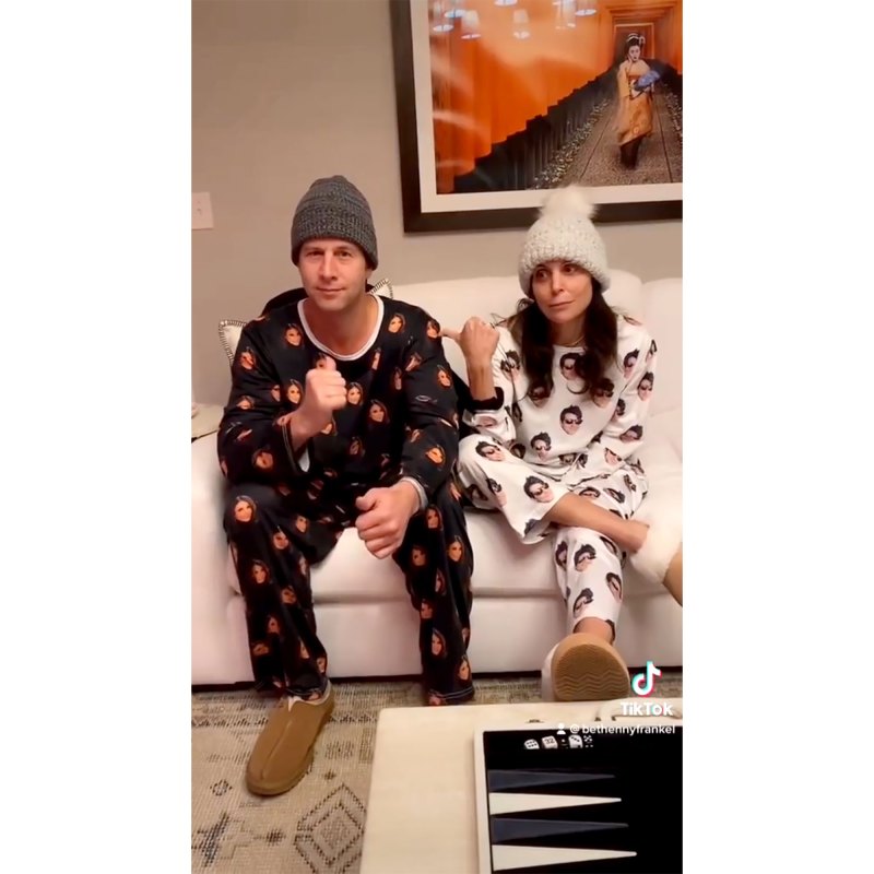 LOL! Bethenny Frankel and Fiance Paul Wear PJs With Each Other’s Faces