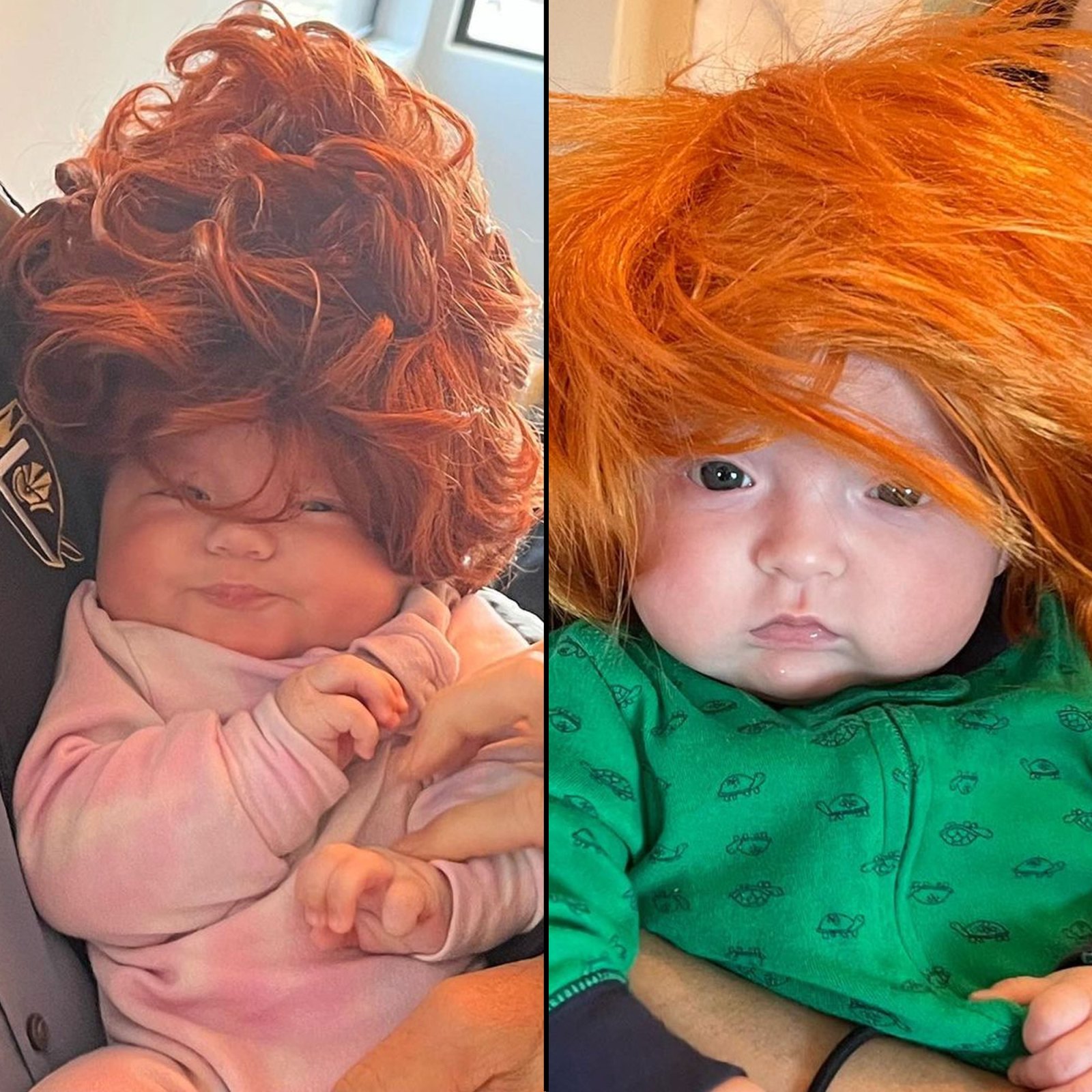 Lance Bass 3-Month-Old Twins Rocking Wigs