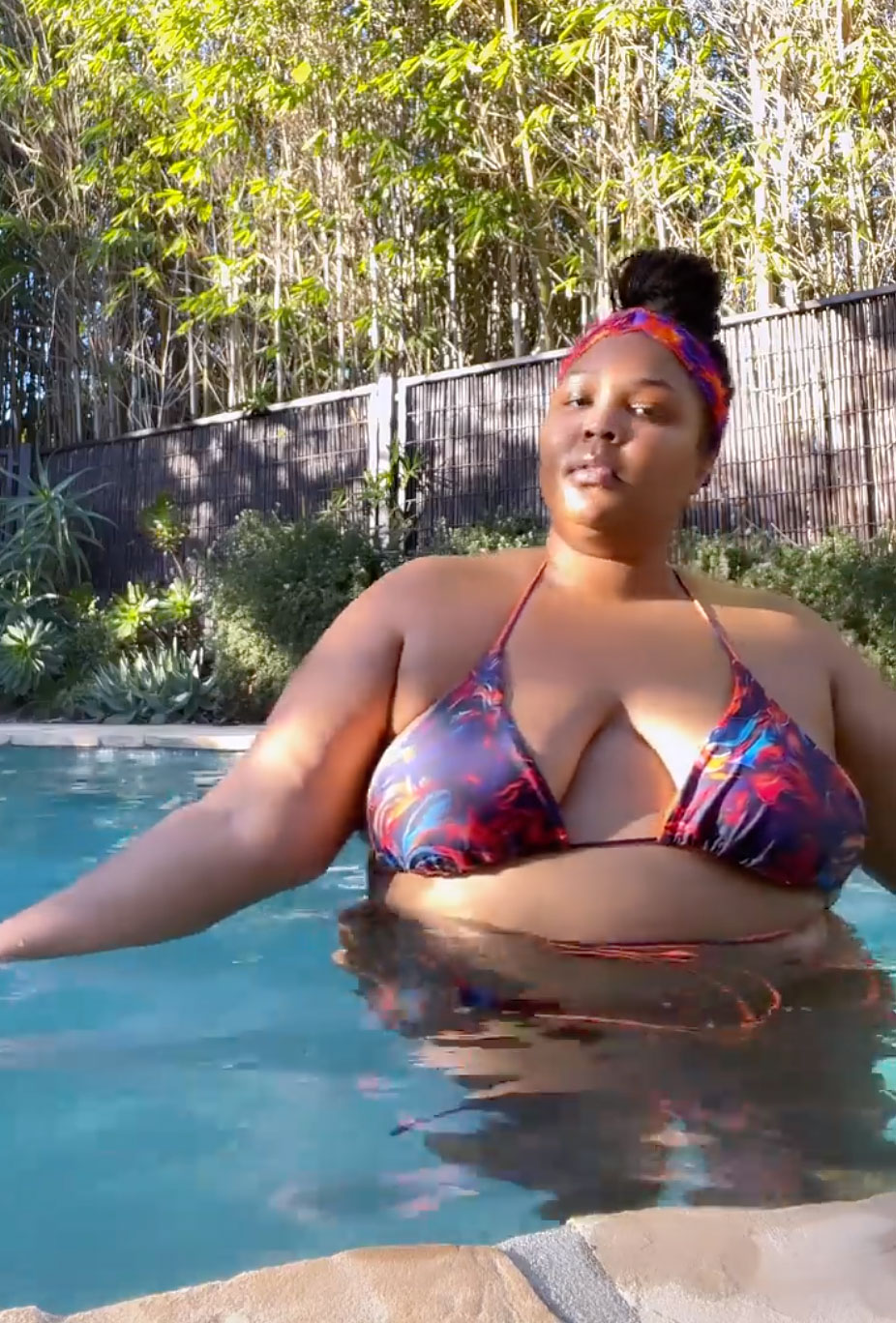 Young Busty Bbw In Pool