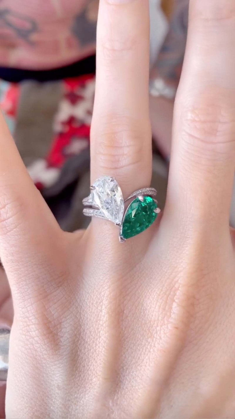 Machine Gun Kelly Reveals Meaning Behind Megan Foxs 2 Stone Engagement Ring