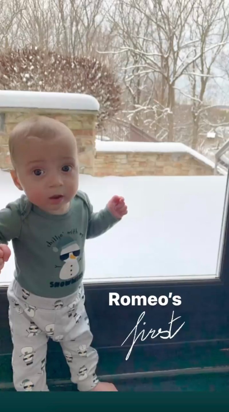 Mike and Lauren Sorrentino's Son Romeo's Baby Album Snow Much Fun