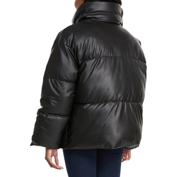 NVLT Women's Quilted Vegan Leather Jacket
