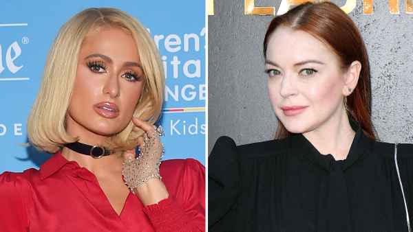 No Bad Blood Paris Hilton Calls Past Lindsay Lohan Drama Immature