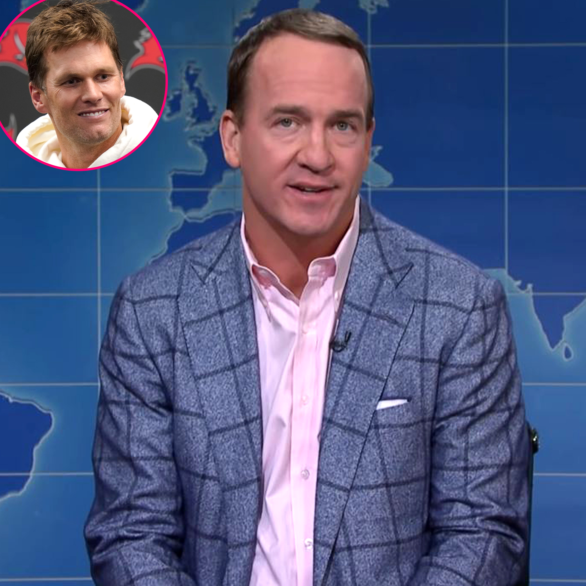 Peyton Manning Compares Tom Brady Retirement Speculation to ‘Emily in Paris’ on ‘SNL’