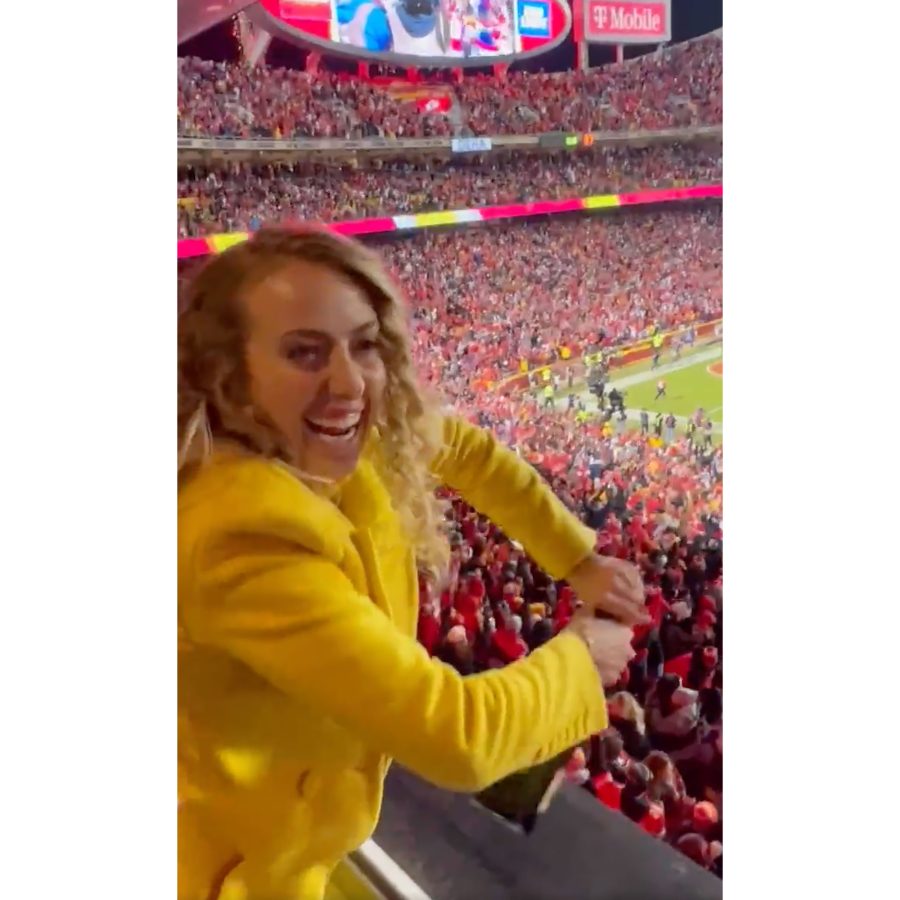 Proud Fiancee! Brittany Matthews Pops Champagne After Patrick Mahomes' AFC Win