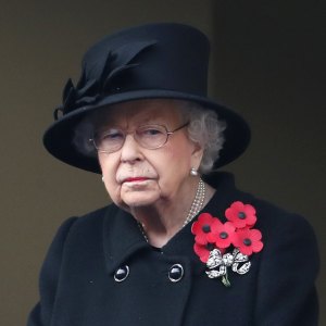Queen Elizabeth II in black