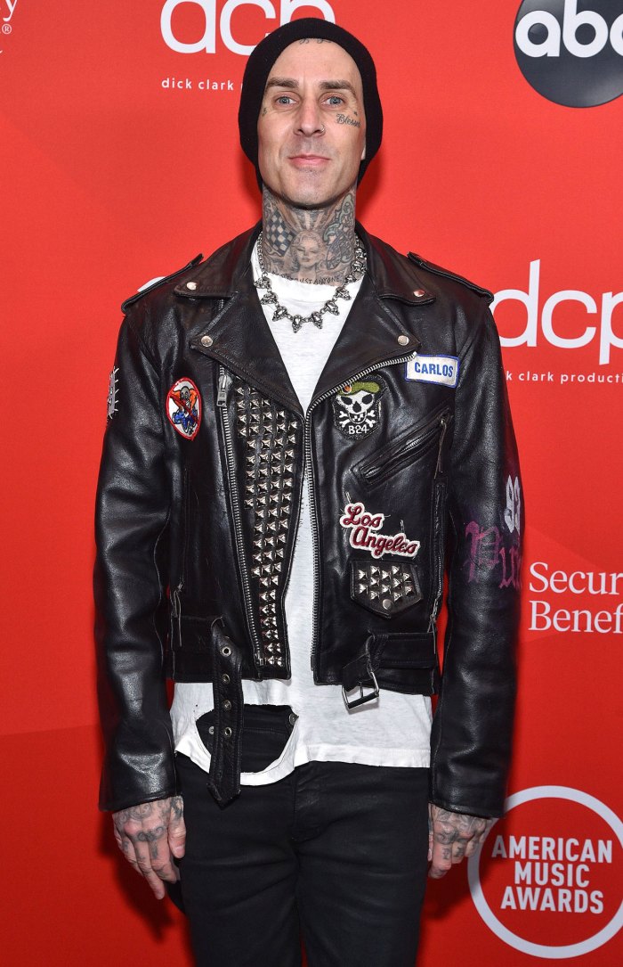 Travis Barker Gets a Massive Barbed Wire Tattoo During His Dentist Appointment 2