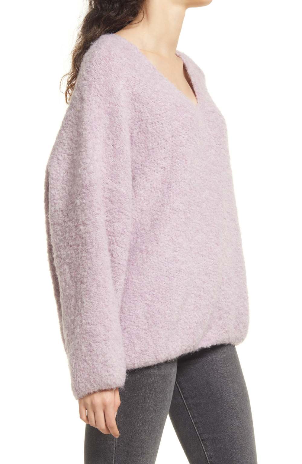 VERO MODA Recycled Polyester Blend V-Neck Sweater
