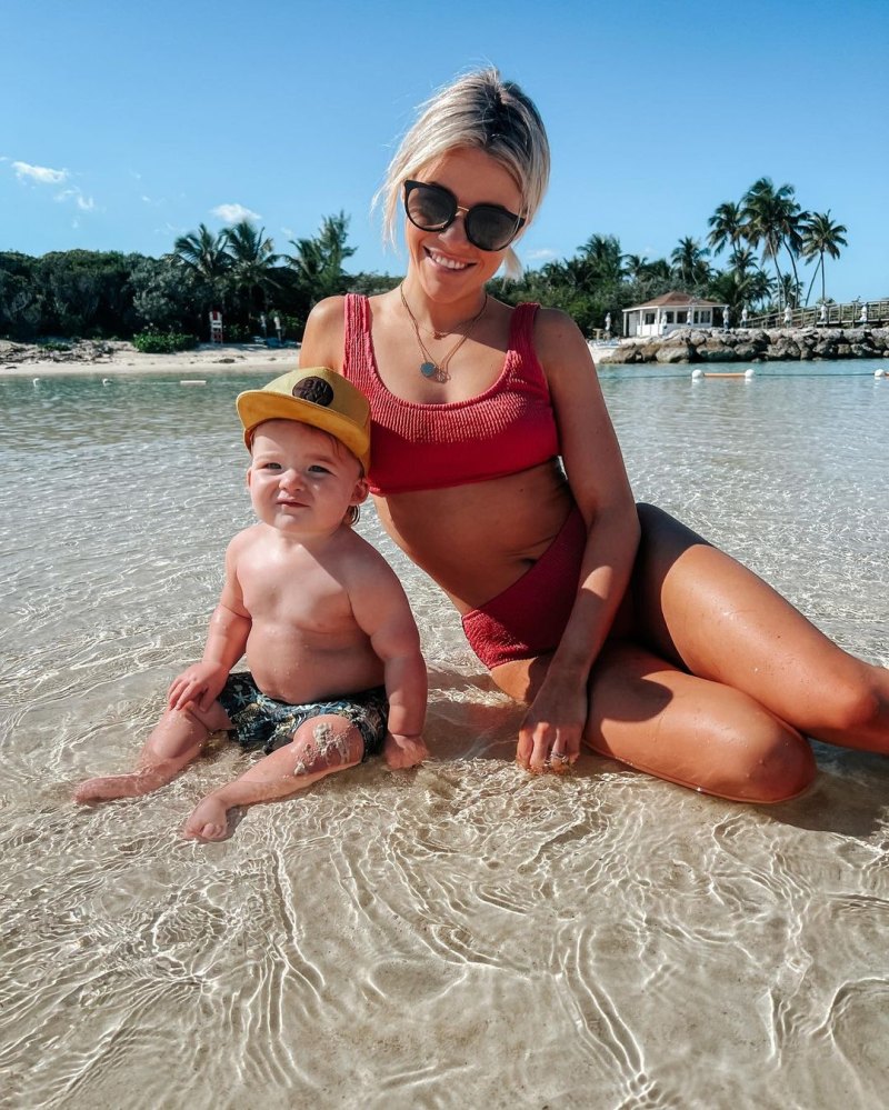 ‘Water Boy’! See DWTS' Witney Carson's Family Album With Husband and Son Leo