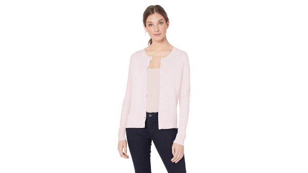 amazon-essentials-pink-cardigan