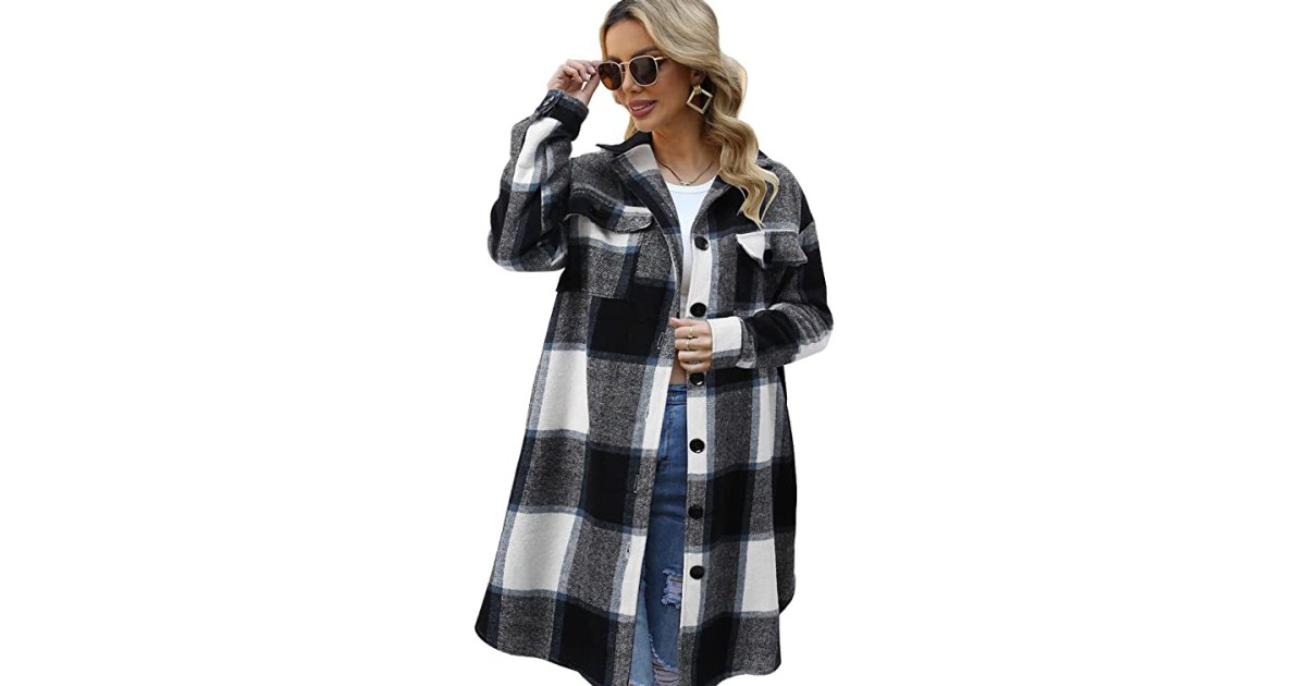 Dress to Impress In This Long Plaid Jacket for Winter