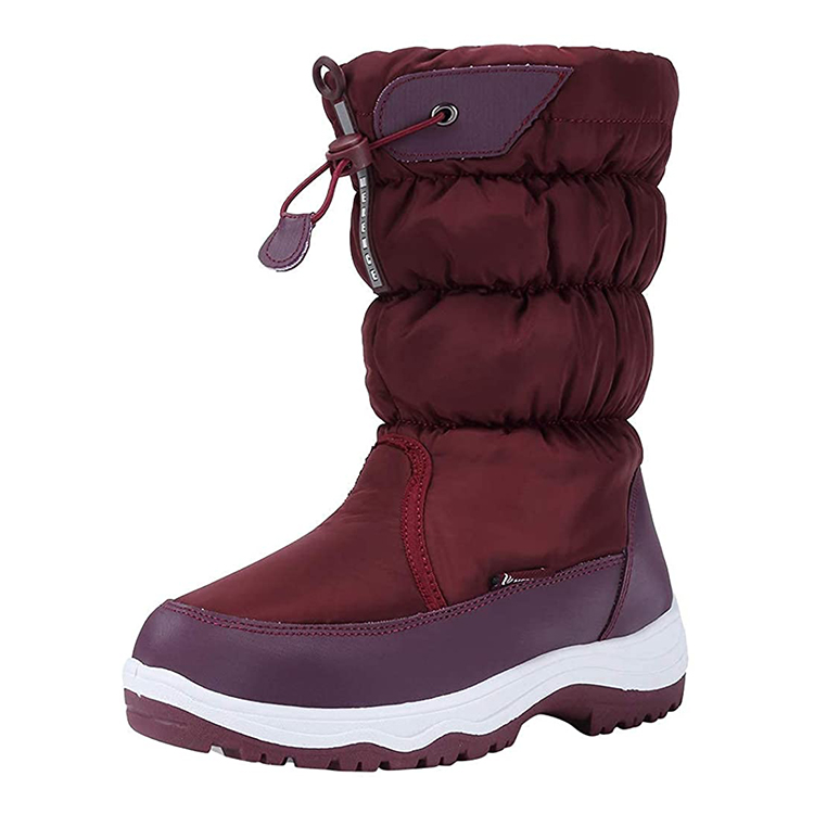 burgundy snow boots