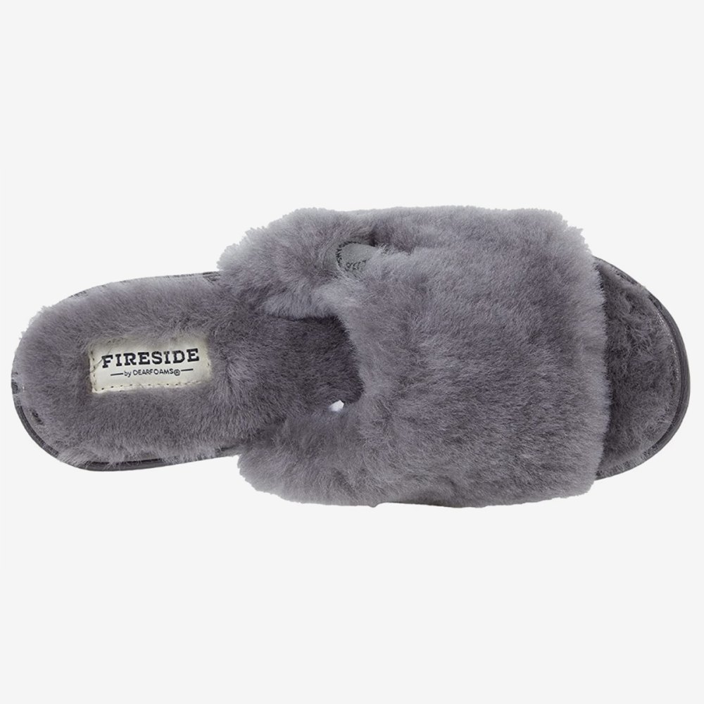 Dearfoams Genuine Shearling Slides Now Start at $40 at Zappos | Us Weekly