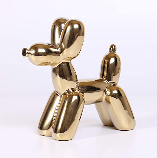gold dog figurine