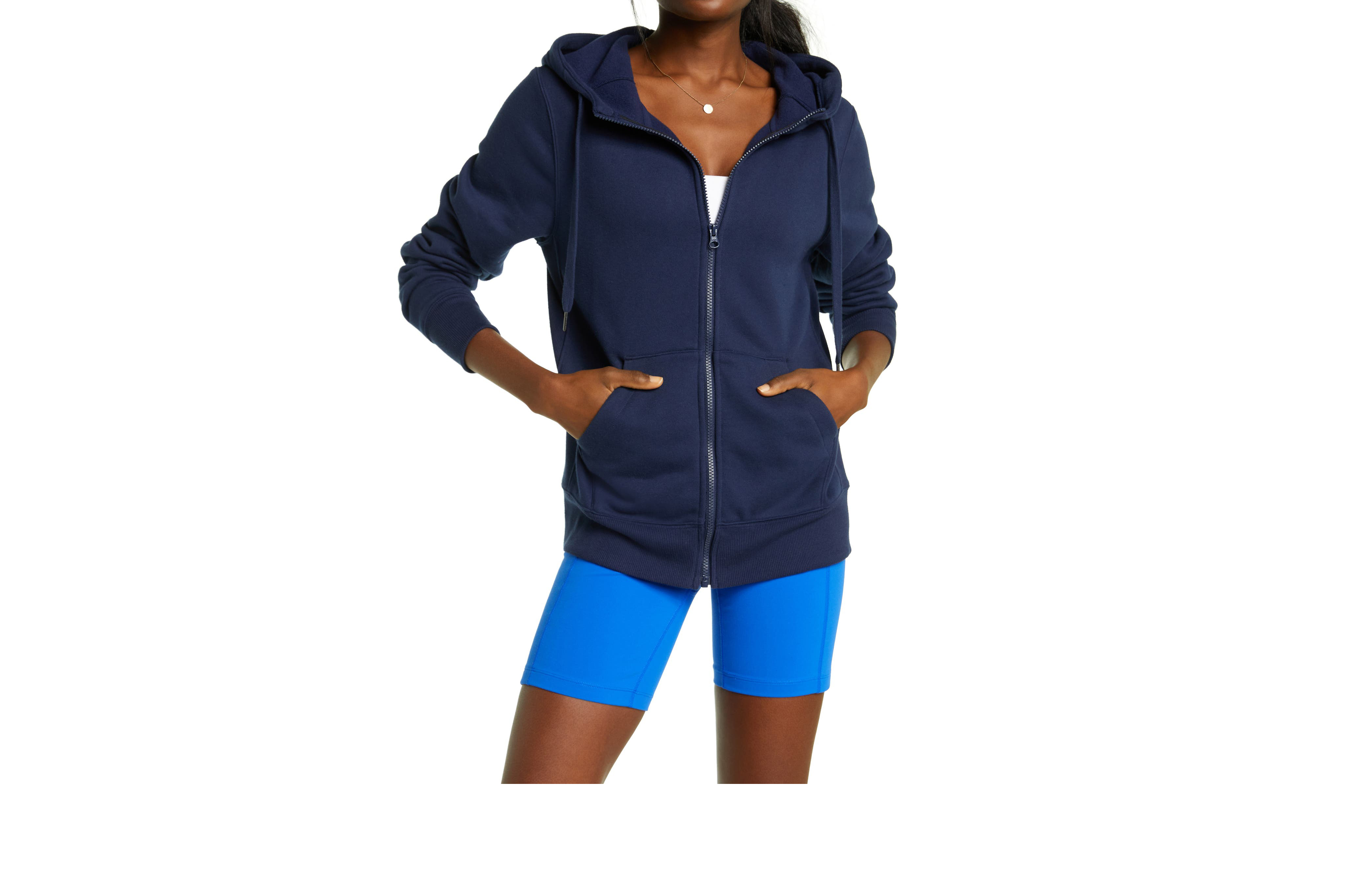 Women's Concepts Sport Navy Colorado Avalanche Gather Long Sleeve Top & Shorts Set Size: Small