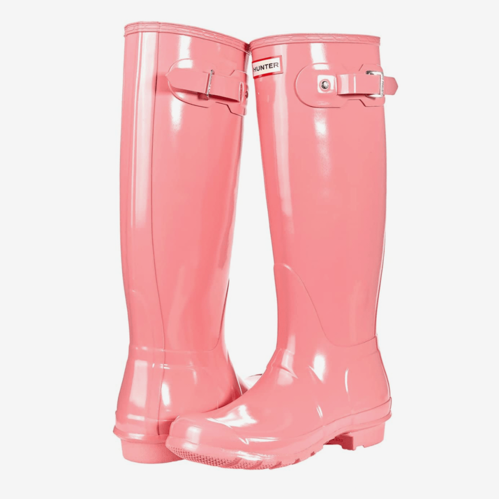 pink Hunter boots