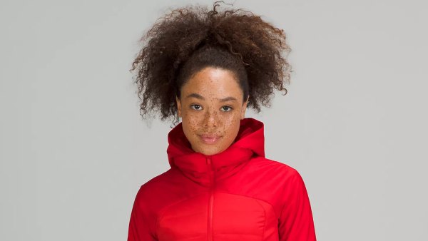 red Lululemon jacket