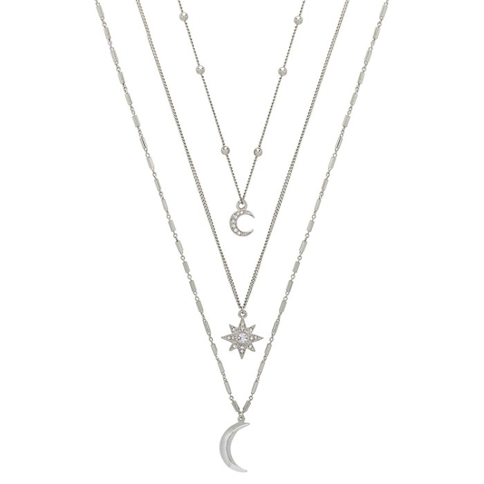 silver celestial necklaces