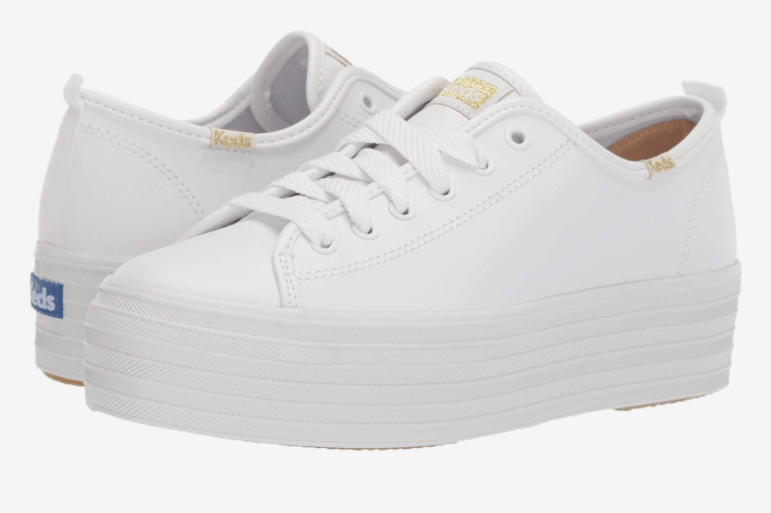 white platform Ked sneakers