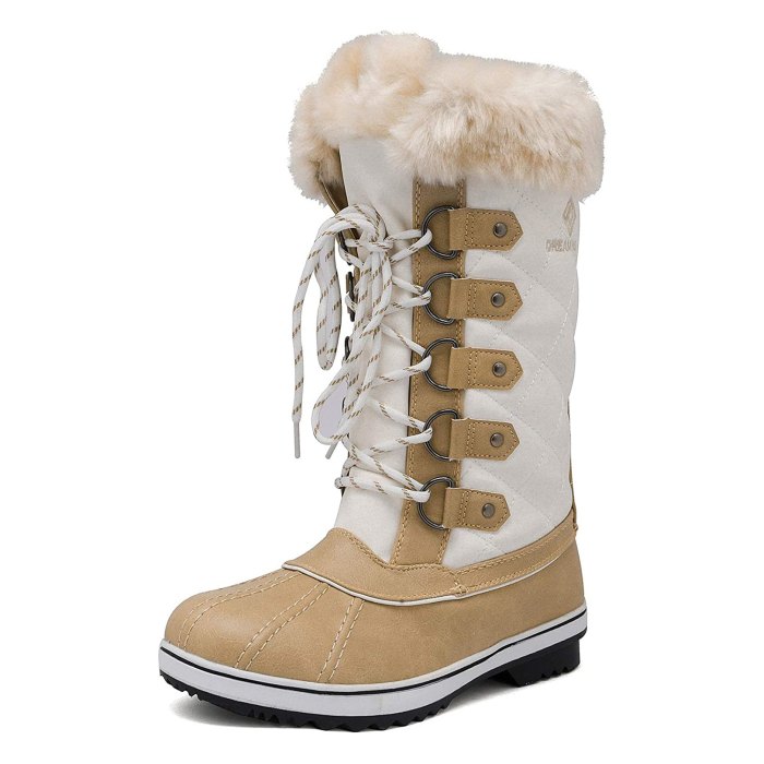 white snow boot