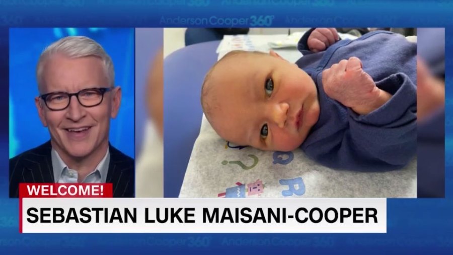 Anderson Cooper Birth 2nd Son Sebastian Luke Maisani-Cooper 3
