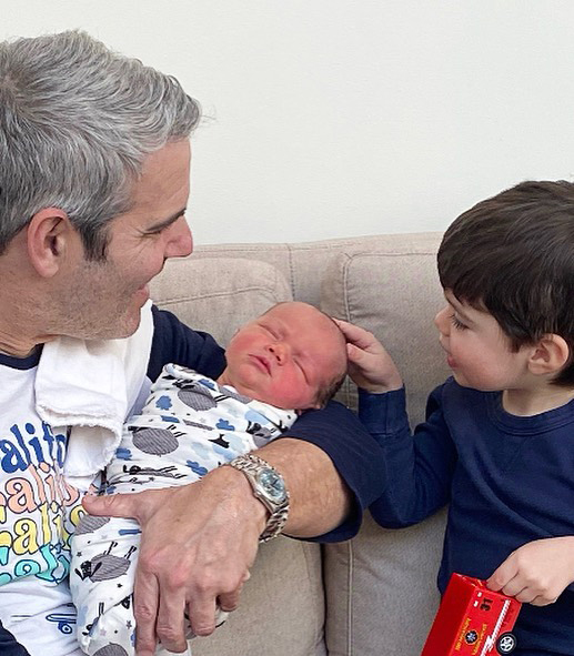 So Cute! Andy Cohen, Son Ben Meet Anderson Cooper's 2nd Child Sebastian
