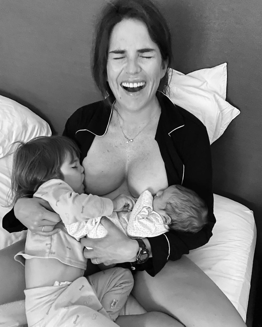 Ashley Graham More Celebrity Moms Tandem Breast Feeding Their Babies Photos Karla Souza