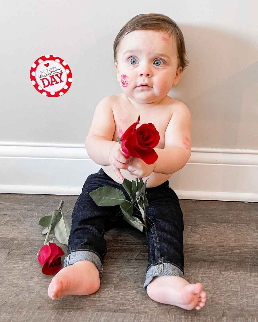 Aubrey Rainey Celebrity Kids Celebrating Valentines Day 2022 in Festive Outfits