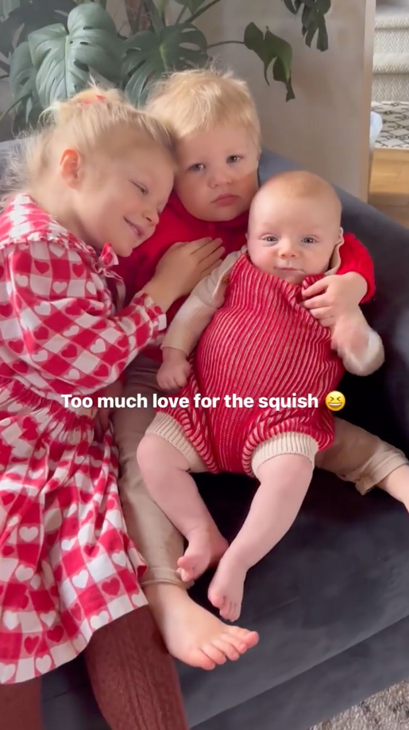 Audrey Roloff Celebrity Kids Celebrating Valentines Day 2022 in Festive Outfits