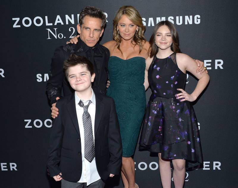 Ben Stiller and Christine Taylor Family Album With Ella and Quinlin 2