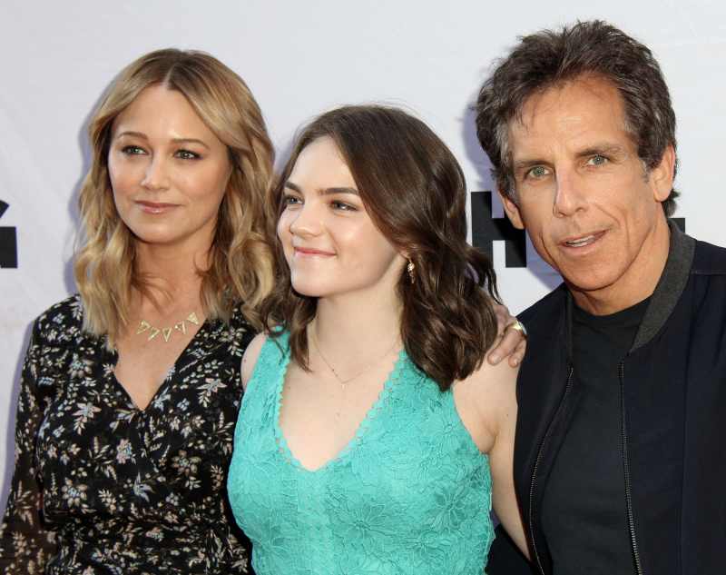 Ben Stiller and Christine Taylor Family Album With Ella and Quinlin 3
