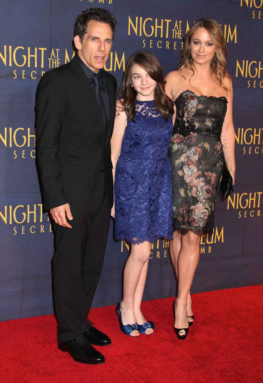 Ben Stiller and Christine Taylor Family Album With Ella and Quinlin 4