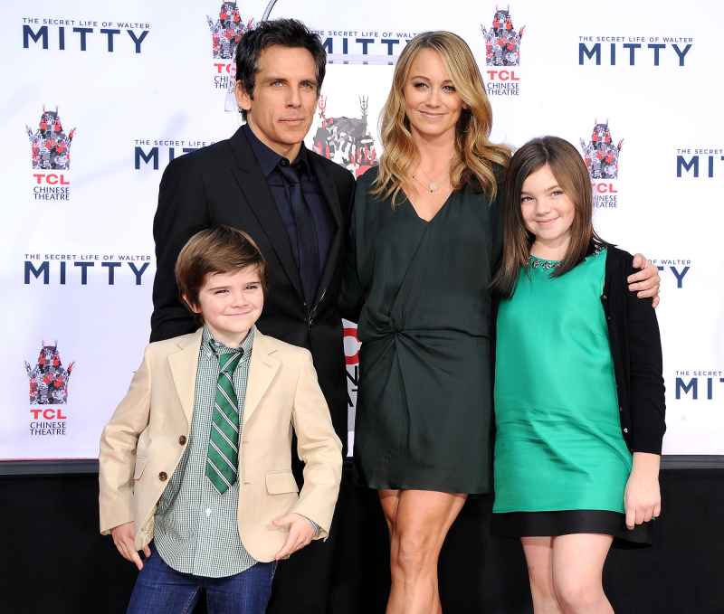 Ben Stiller and Christine Taylor Family Album With Ella and Quinlin 5