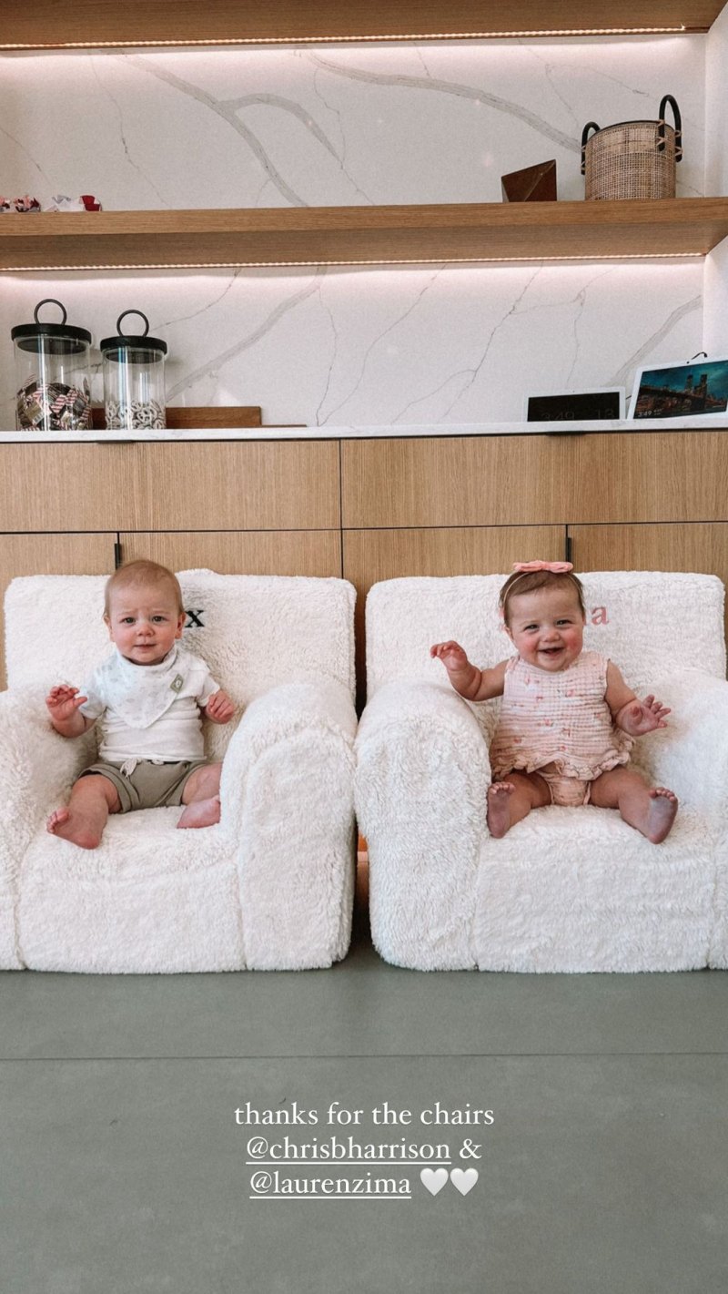Chris Harrison and Lauren Zima Give Lauren and Arie's Twins a Sweet Gift