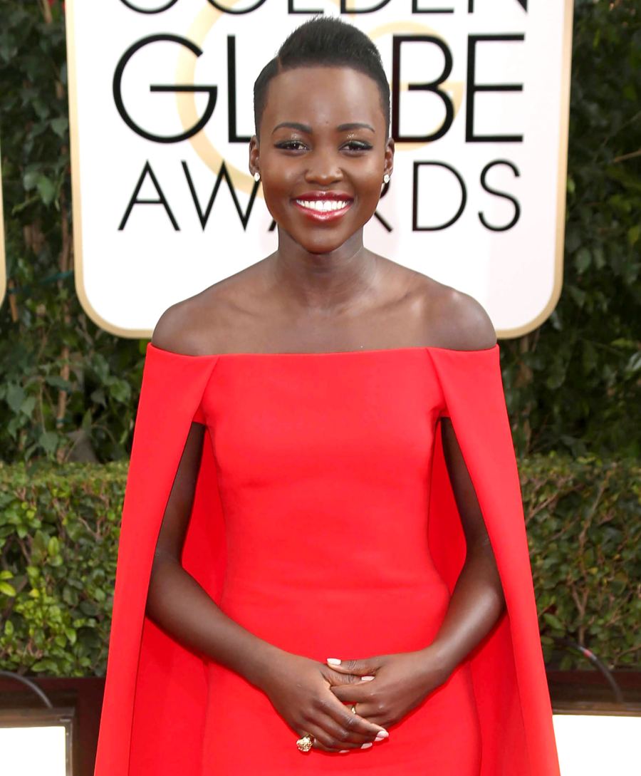 Every Time Lupita Nyong’o Ruled the Red Carpet Red Ralph Lauren Gown 2014