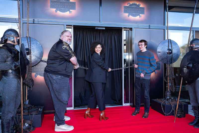 Game of Throne Cast Reunite for Studio Tour Opening in Ireland Nathalie Emmanuel, Isaac Hempstead Wright and Kristian Nairn