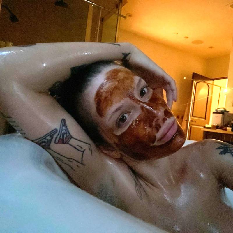 Halsey Just Slathered Their Face in This $73 Cult Favorite Face Mask