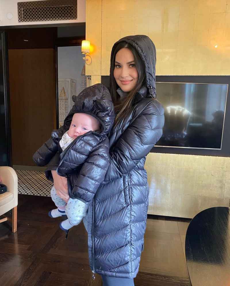 Olivia Munn and baby Malcolm