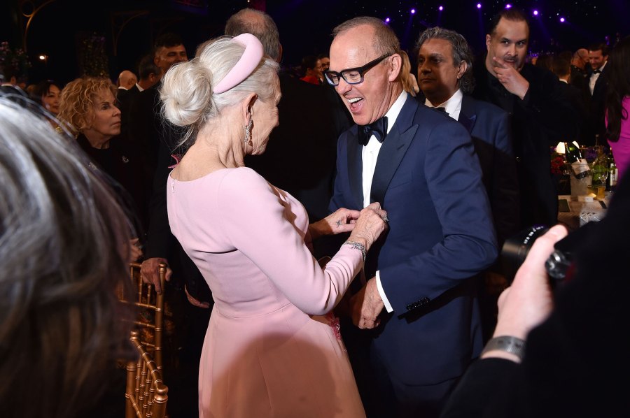 Inside the SAG Awards 2022 What You Didn't See on TV Helen Mirren and Michael Keaton