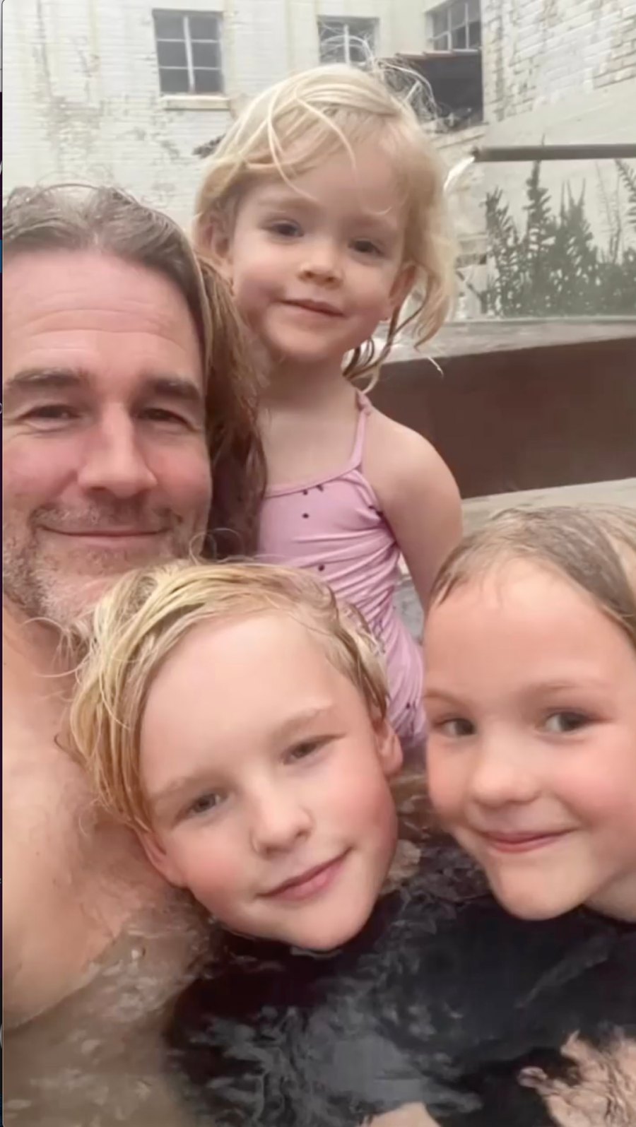 James Van Der Beek's Best Moments With His Family Warming Up