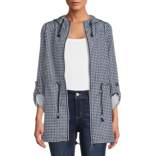 Jason Maxwell Women's Printed Rain Anorak Jacket