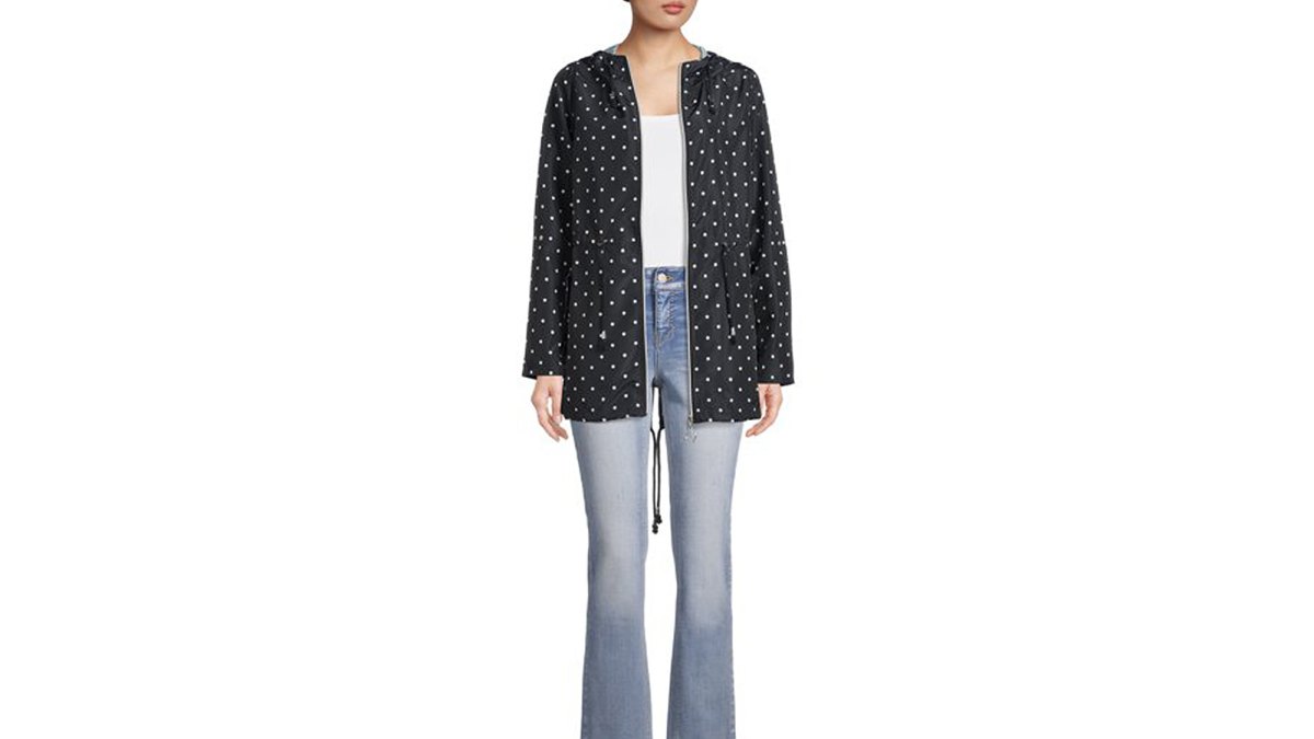 Jason Maxwell Women's Printed Rain Anorak Jacket