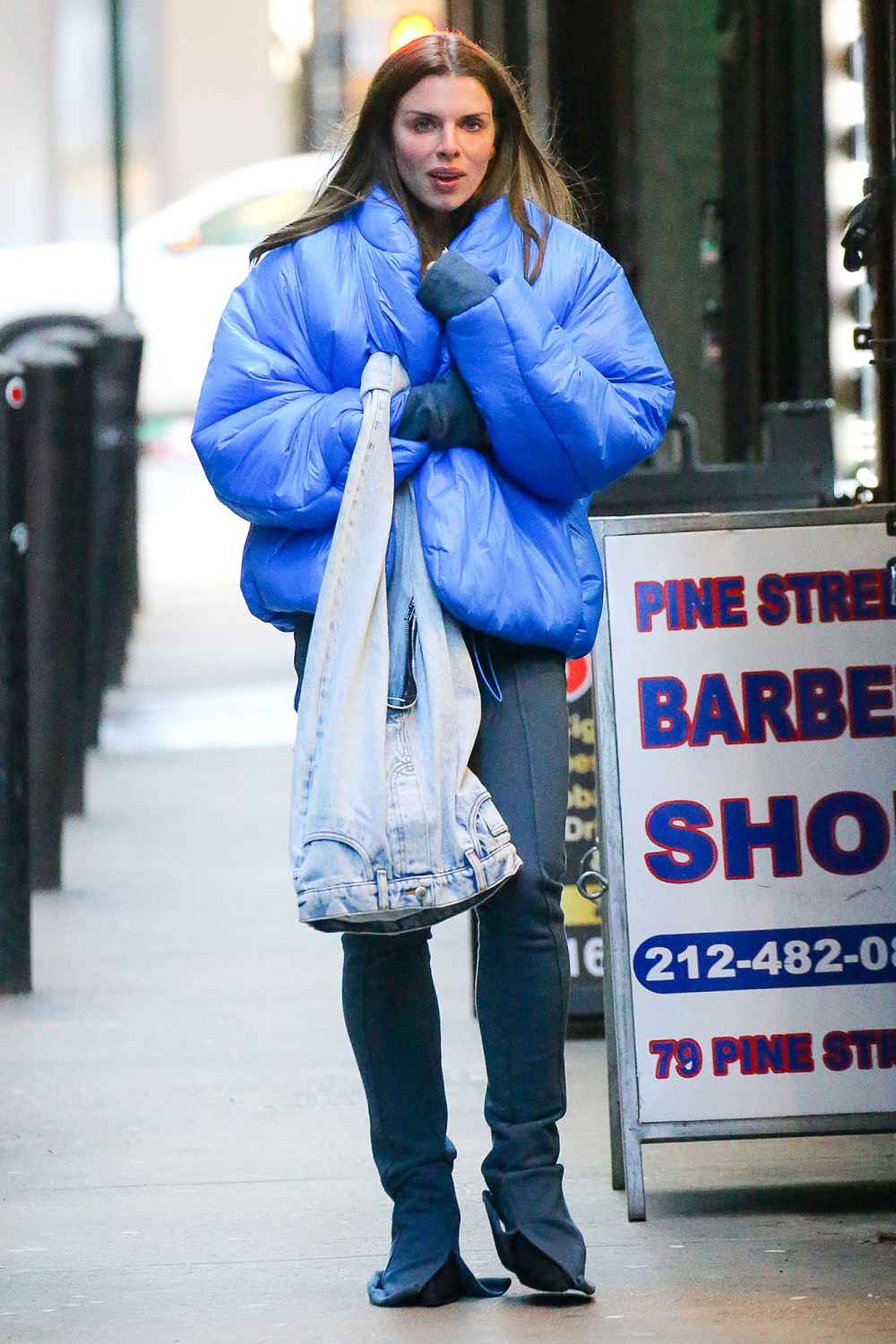 Julia Fox Wears Kanye West Yeezy x GAP Puffer Jacket 2