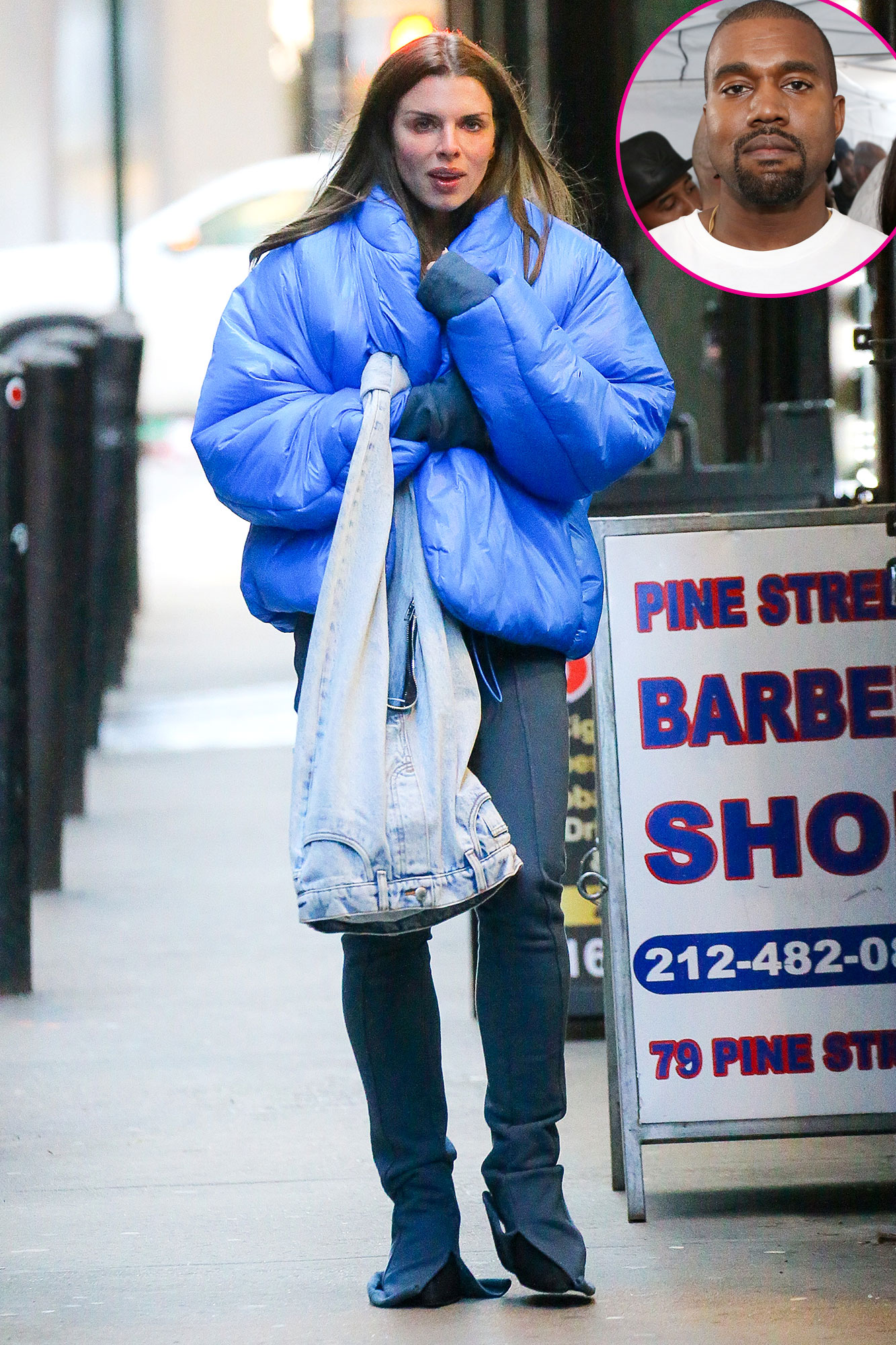 Julia Fox Wears Kanye West's Puffer Coat 1 Week Post-Split | Us Weekly