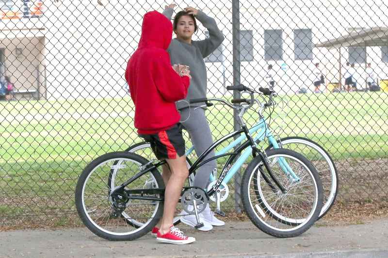 Justin Bieber and Selena Gomez Bike Ride 2017