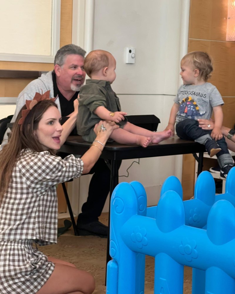 Katharine McPhee and David Foster Celebrate Son Rennies 1st Birthday Privacy Please
