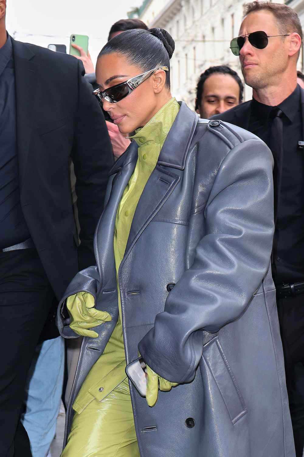 Kim Kardashian Is Still Wearing Menswear During Milan Fashion Week 3